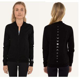 PAMA LONDON Moon & Stars Bomber jacket chakra embroidery